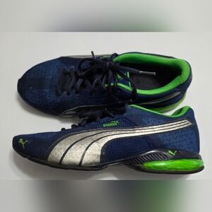 Puma Men's Blue and Green Running Shoes Size 8.5.